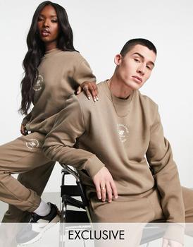 推荐New Balance unisex life in balance sweatshirt in mushroom grey商品