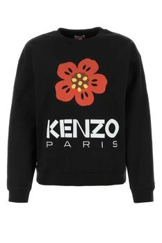 推��荐Kenzo Logo Printed Crewneck Sweatshirt商品