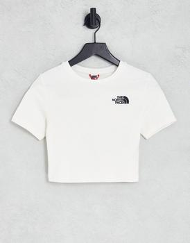 The North Face | The North Face cropped t-shirt in white Exclusive at ASOS商品图片,5折×额外9.5折, 额外九五折