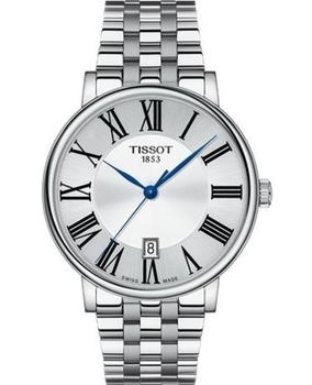 手表天梭新款, Tissot | Tissot T-Classic Carson Silver Dial Stainless Steel Men's Watch T122.410.11.033.00商品图片 6.9折