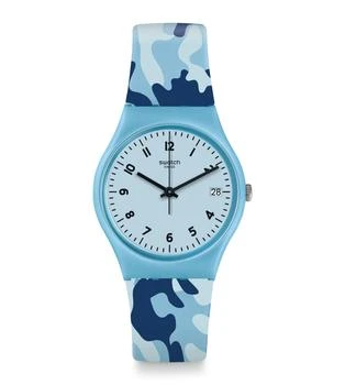 Swatch | Camoublue Quartz Blue Dial Unisex Watch GS402 7.3折, 满$75减$5, 满减
