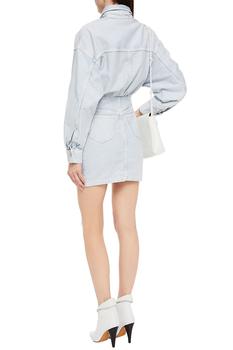 商品IRO | Raffa bleached denim mini shirt dress,商家THE OUTNET US,价格¥1127图片