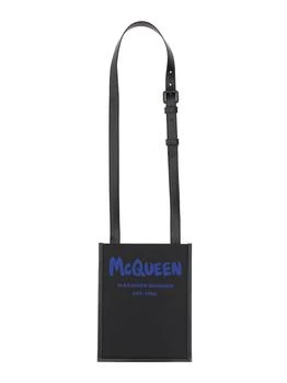 Alexander McQueen | Alexander McQueen Graffiti Logo Print Messenger Bag 5.3折, 独家减免邮费