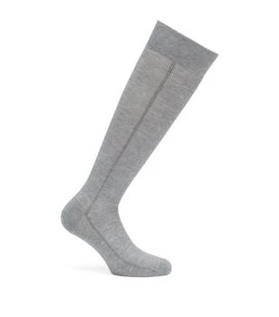 推荐Mélange Lyocell-Blend Baguette Mid-Calf Socks商品