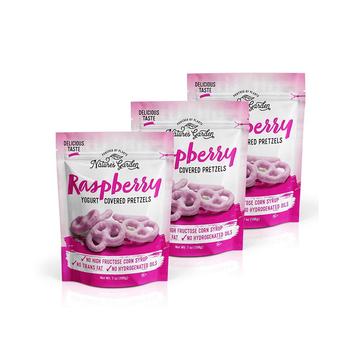 商品Raspberry Yogurt Covered Pretzels - Pack of 3图片