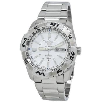 精工5号价格, Seiko | Seiko 5 Sports Automatic Silver Dial Mens Watch SNZJ03J1商品图片 5.9折