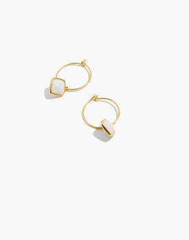 product Stone Collection Small Wire Hoop Earrings image