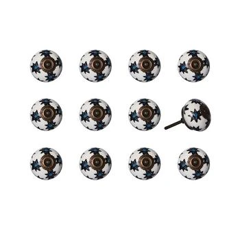 KNOB-IT | Handpainted Ceramic Knob Set of 12,商家Macy's,价格¥537
