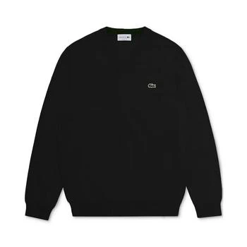 Lacoste | Men's Regular-Fit Solid V-Neck Sweater 额外7折, 额外七折