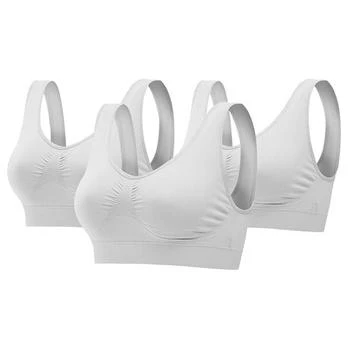 Fresh Fab Finds | 3 Pack Sport Bras For Women Seamless Wire-Free Bra Light Support Tank Tops For Fitness Workout Sports Yoga Sleep Wearing XL,商家Verishop,价格¥190