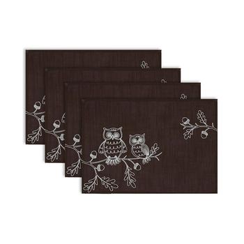 商品Embroidered Owls Placemat Set,商家Macy's,价格¥526图片