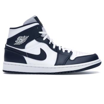 推荐Air Jordan 1 Mid White Metallic Gold Obsidian商品