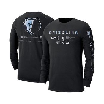 商品Men's Black Memphis Grizzlies Essential Air Traffic Control Long Sleeve T-shirt图片