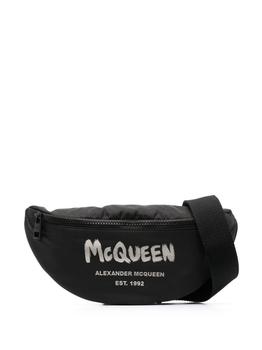 商品Alexander McQueen | ALEXANDER MCQUEEN Logo print belt bag,商家Baltini,价格¥3385图片
