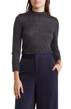 vince毛衣, Vince | Starry Dot Mock Neck Wool Shirt商品图片 5.4折