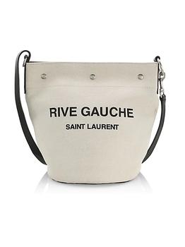 推荐Rive Gauche Linen & Leather Bucket Bag商品