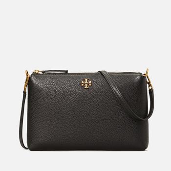 推荐Tory Burch Women's Kira Pebbled Top Zip Cross Body Bag - Grey Heron商品