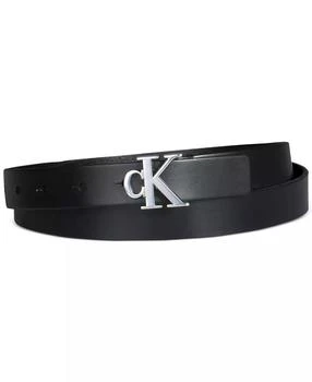 Calvin Klein | Women's CK Monogram Buckle Skinny Belt,商家Macy's,价格¥168