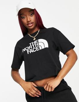 推荐The North Face Easy cropped t-shirt in black商品