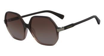Longchamp | Longchamp Brown Geometric Ladies Sunglasses LO613S 201 59商品图片,2.7折