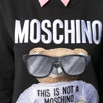 冬装莫斯奇诺卫衣, Moschino | MOSCHINO 女士黑色棉质卫衣 EV1708-5527-1555商品图片 独家减免邮费