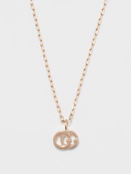 推荐GG Running 18kt rose-gold necklace商品