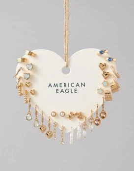 AE | AEO Heart & Pearl Earrings 18-Pack,商家American Eagle,价格¥133