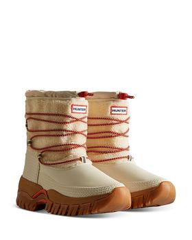 商品Hunter | Women's Wanderer Faux Fur & Suede Short Cold Weather Boots,商家Bloomingdale's,价格¥1435图片
