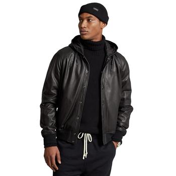 Men's Leather Hooded Jacket,价格$748