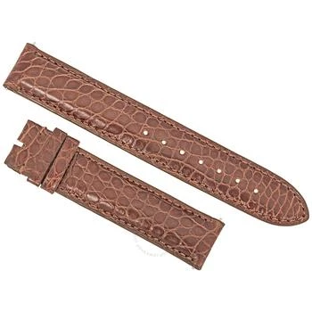 Hadley Roma | 18 MM Matte Brown Alligator Leather Strap,商家Jomashop,价格¥578