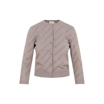 加拿大巴黎世家, Balenciaga | BALENCIAGA  ALL OVER  COTTON CARDIGAN SWEATER商品图片 7.6折