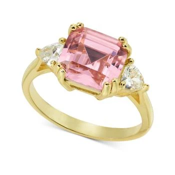 Charter Club | Gold-Tone Cubic Zirconia & Square Pink Crystal Ring, Created for Macy's,商家Macy's,价格¥220