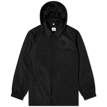 商品Black Logo Graphic Detachable Hood Jacket图片
