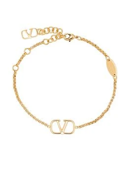 Valentino | VLOGO SIGNATURE BRACELET IN GOLD-PLATED METAL,商家Boutiques Premium,价格¥2005