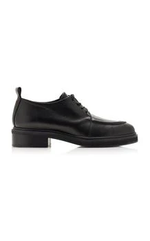 推荐Aeyde - Mara Leather Derby Shoes - Black - IT 35 - Moda Operandi商品