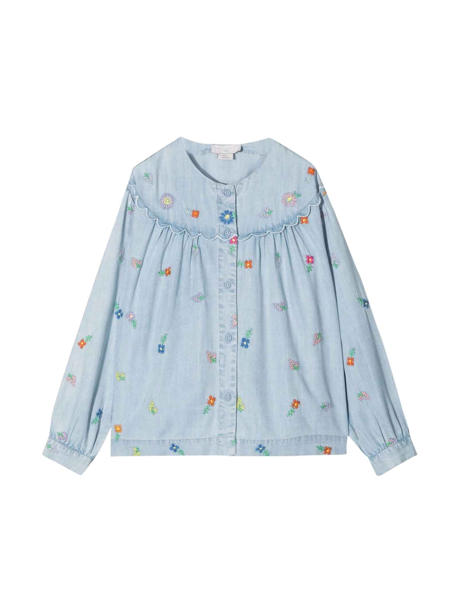 推荐STELLA MCCARTNEY 女浅蓝色女童衬衫 602816-SQKD1-H408商品