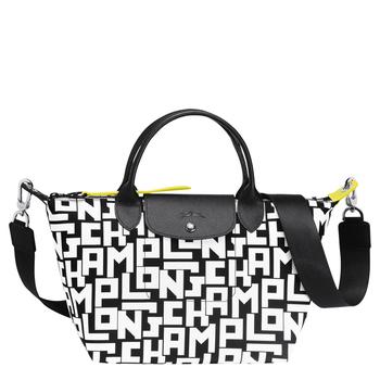 推荐Top handle bag S Le Pliage LGP Black/White (L1512412067)商品