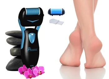 PURSONIC | Black Battery Operated Callus Remover, Foot Spa and Foot Smoother CR360 W/ 2 Cartridge Rollers,商家Premium Outlets,价格¥131
