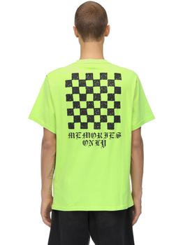 推荐Memories Checker Neon Cotton T-shirt商品