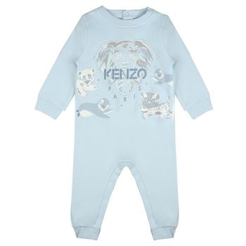 商品Kenzo | Pale Blue Elephant Motif Romper,商家Designer Childrenswear,价格¥357图片