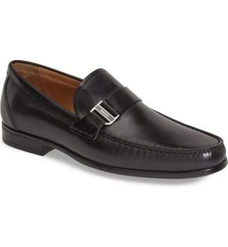 推荐NEW Bally Tedor Men's Black Leather Moccassin Loafers商品