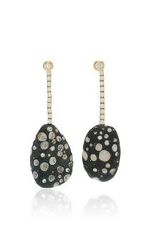 CVC Stones | CVC Stones - Speckles One-Of-A-Kind 18K Yellow Gold Diamond Earrings - Gold - OS - Moda Operandi - Gifts For Her,商家Fashion US,价格¥33039