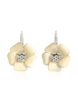 Rosato 洛萨朵 | Sterling Silver and White Enamel Marigold Earrings商品图片,5.7折
