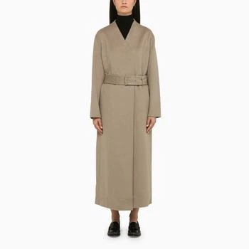 Calvin Klein | Grey wool coat with belt 5折, 独家减免邮费
