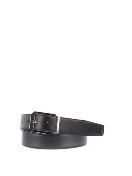 zegna皮带, Zegna | Z Zegna Men's Black Leather Belt商品图片 