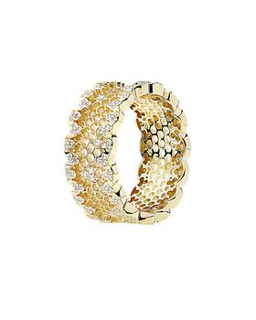 潘多拉戒指是什么牌子, PANDORA | PANDORA 18K CZ Honeycomb Lace Ring商品图片 4.9折