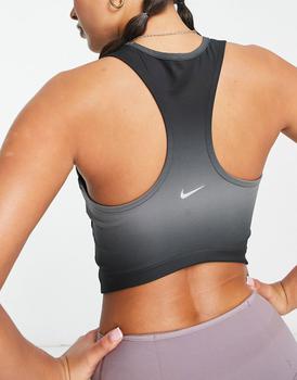 NIKE | Nike Running Swoosh gradient cropped tank in black商品图片,