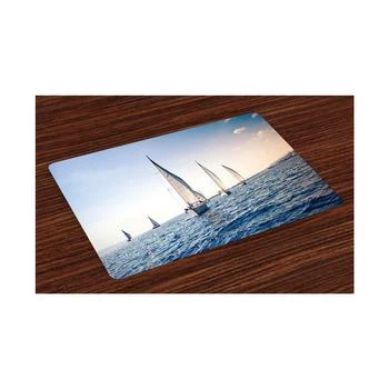 Ambesonne | Nautical Place Mats, Set of 4,商家Macy's,价格¥307