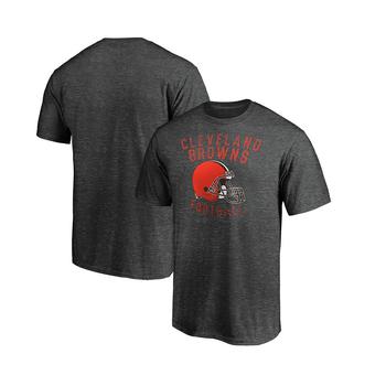 Majestic, Majestic | Men's Heathered Charcoal Cleveland Browns Showtime Logo T-shirt商品图片 7.3折