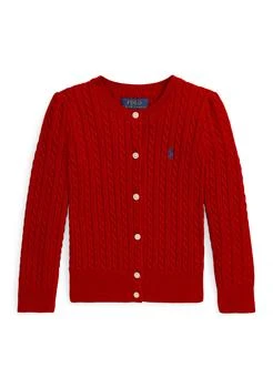 Ralph Lauren | Girls 2-6x Mini Cable Cotton Cardigan,商家Belk,价格¥315